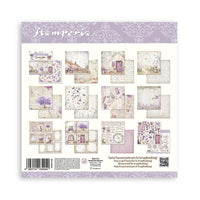 Stamperia Romantic Collection - Lavender 8” x 8” Paper Pad