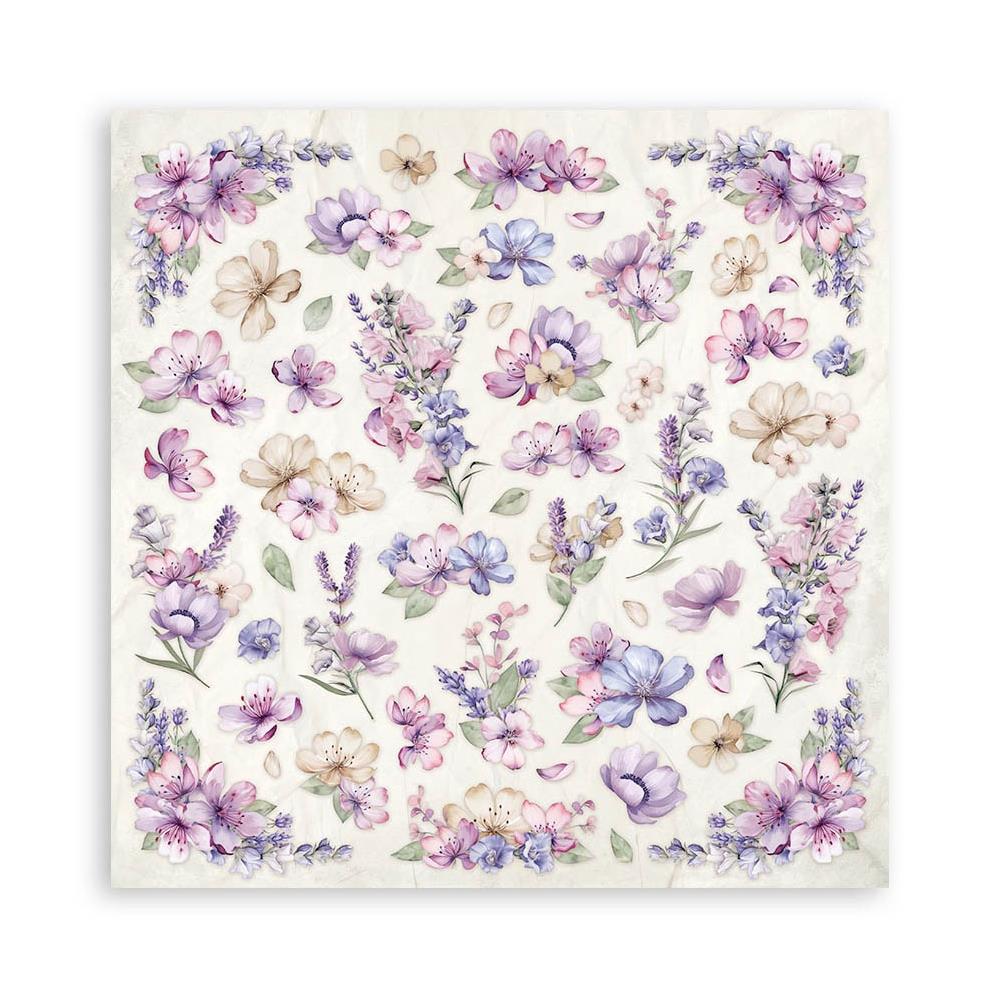 Stamperia Romantic Collection - Lavender 8” x 8” Paper Pad