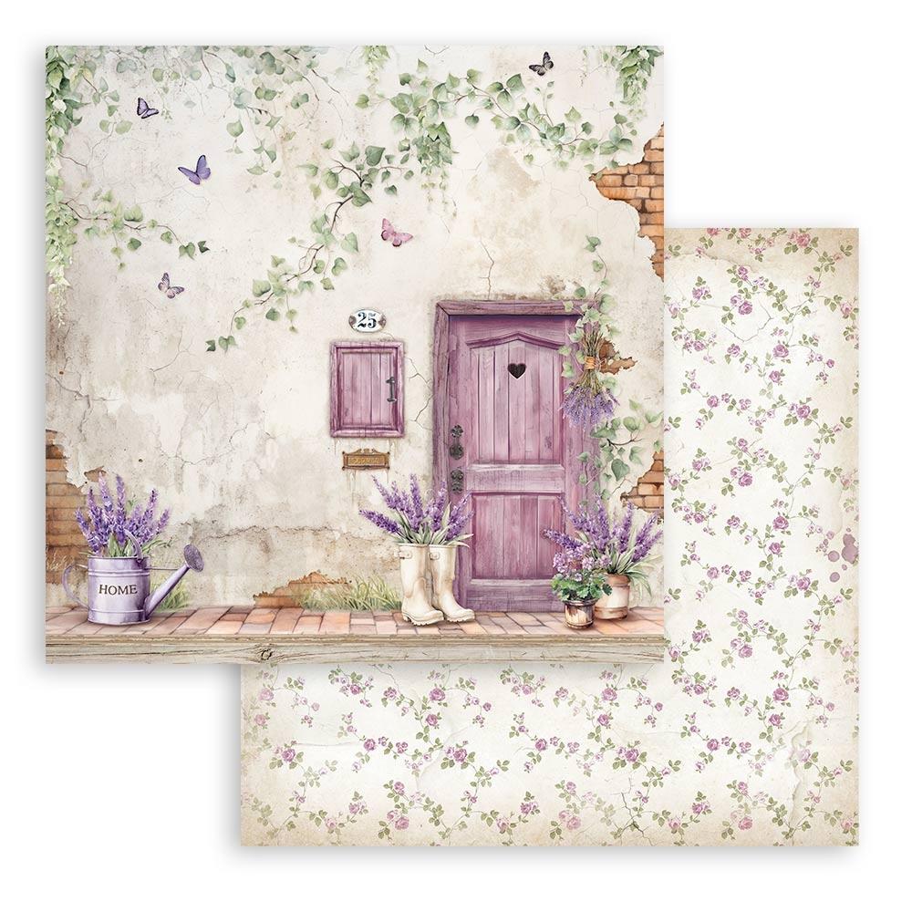 Stamperia Romantic Collection - Lavender 8” x 8” Paper Pad