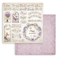 Stamperia Romantic Collection - Lavender 8” x 8” Paper Pad