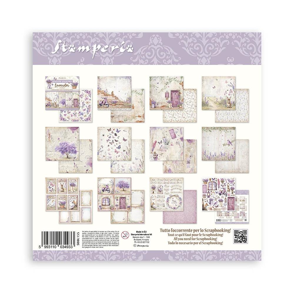 Stamperia Romantic Collection - Lavender 12” x 12” Paper Pad