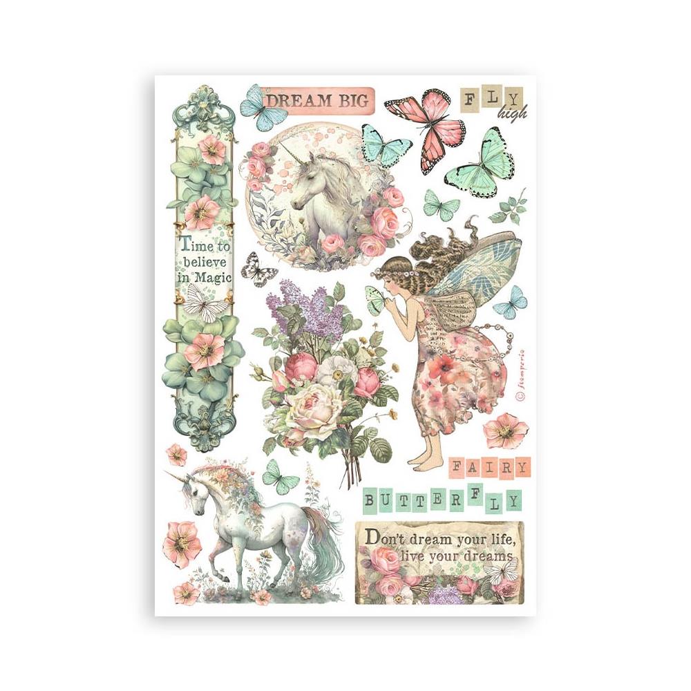 Stamperia Wonderland Washi Pad (8 Sheets)