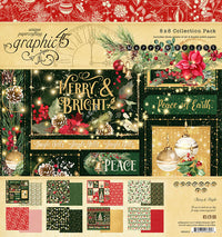 Graphic 45 Merry & Bright 8” x 8” Collection Pack