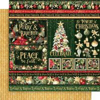 Graphic 45 Merry & Bright 8” x 8” Collection Pack