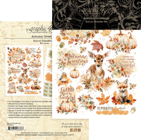 Graphic 45 Autumn Greetings Rub-On Transfer Set