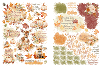 Graphic 45 Autumn Greetings Rub-On Transfer Set