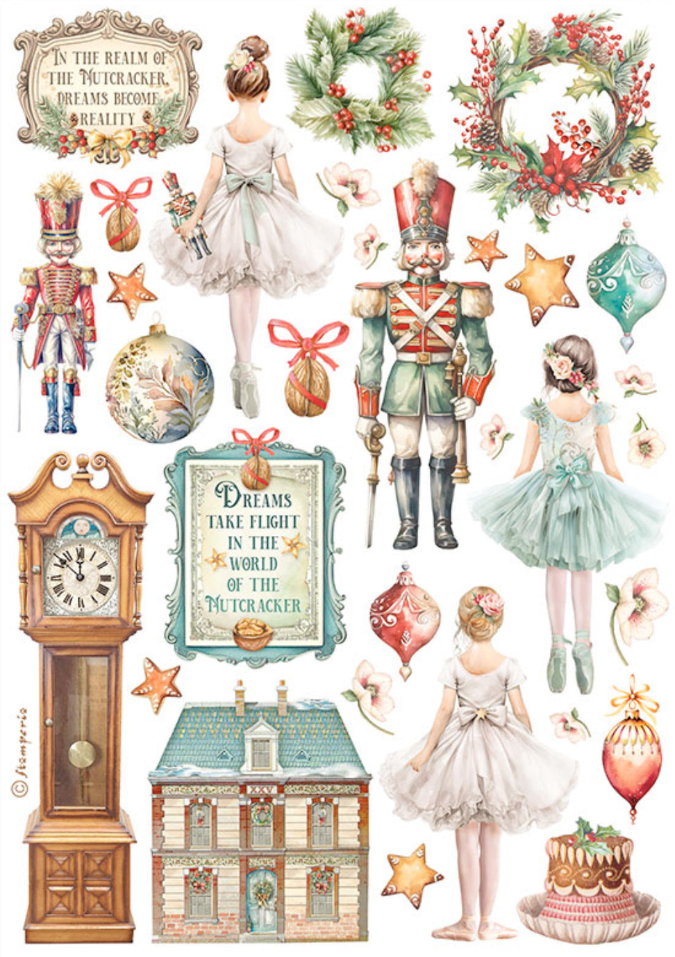 Stamperia The Nutcracker Washi Pad (8 Sheets)