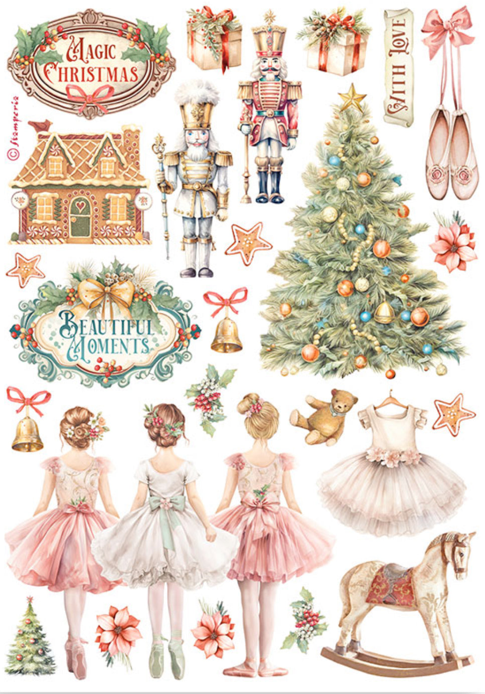 Stamperia The Nutcracker Washi Pad (8 Sheets)