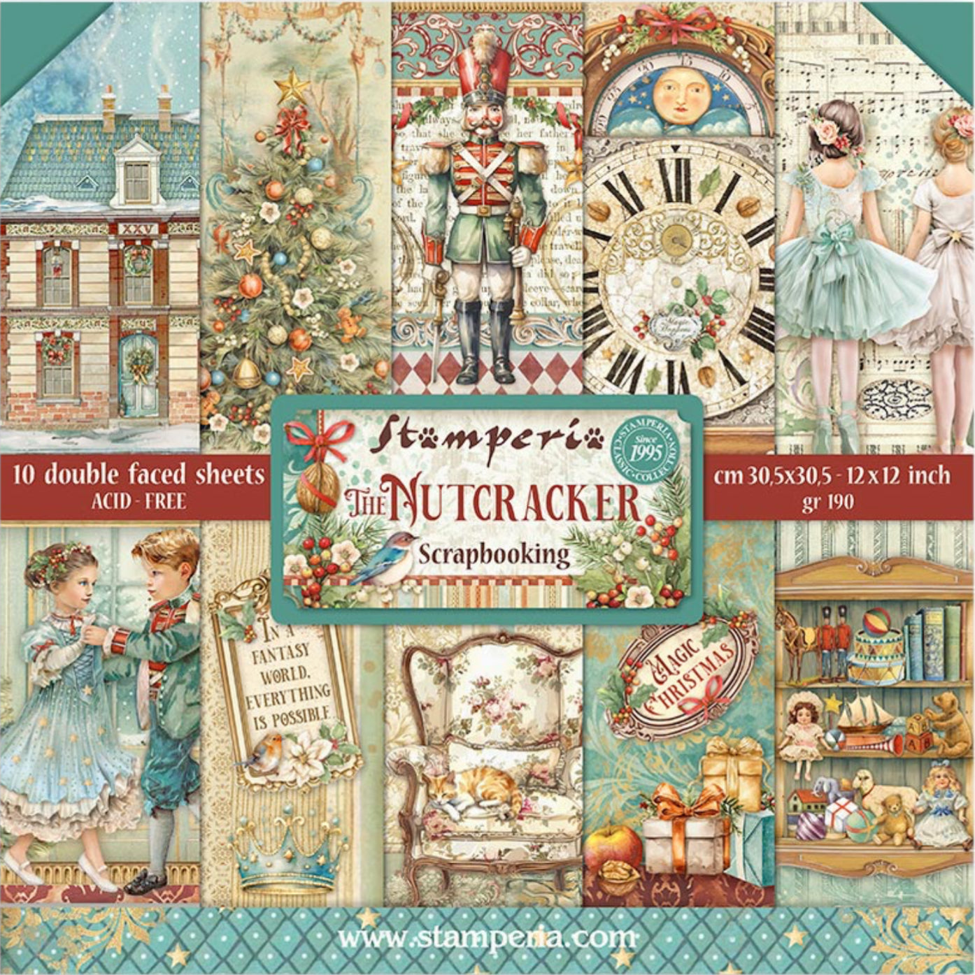 Stamperia The Nutcracker 12” x 12” Paper Pad