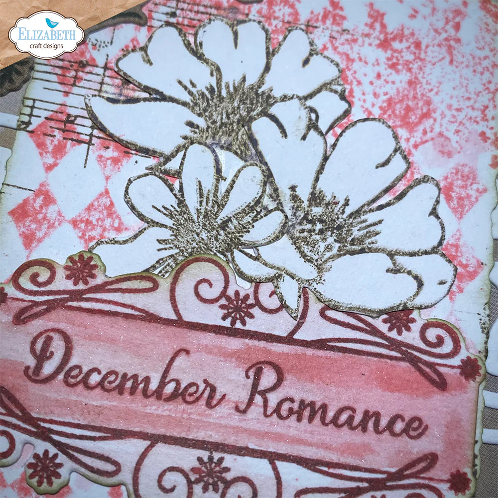 Elizabeth Craft Designs Winter Flowers Stamp Set