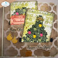 Elizabeth Craft Designs Christmas Phrases Die & Stamp Set