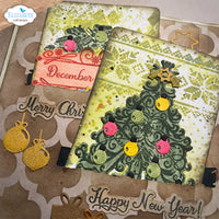 Elizabeth Craft Designs December Romance Die & Stamp Set