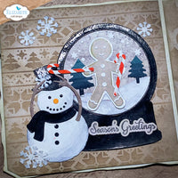 Elizabeth Craft Designs December White Metal Die Set