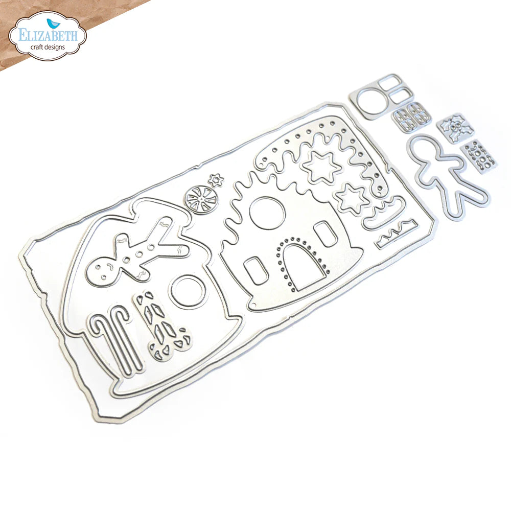 Elizabeth Craft Designs Gingerbread House Metal Die Set