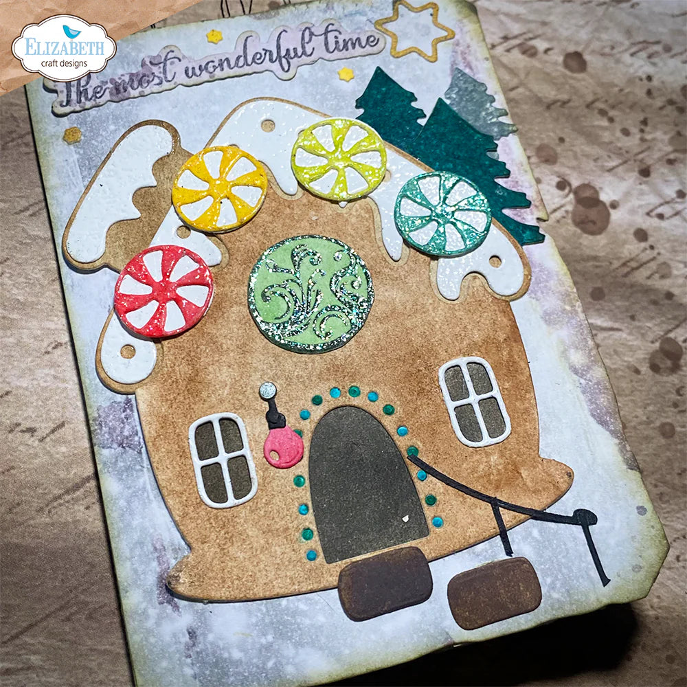 Elizabeth Craft Designs Gingerbread House Metal Die Set