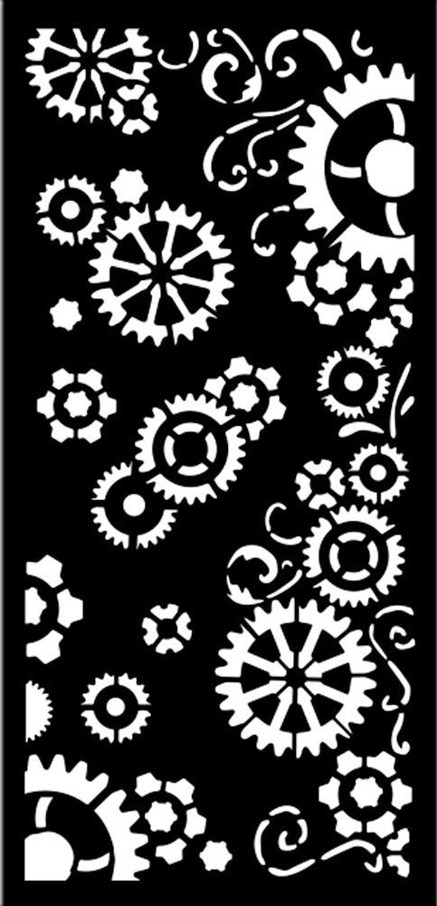 Stamperia Thick Stencil Gear up for Christmas - Gears