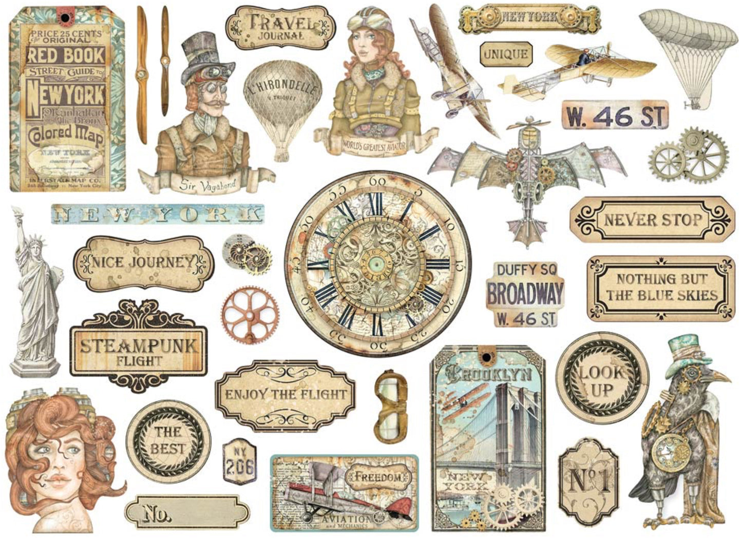 Stamperia Clear Die Cuts - Sir Vagabond Aviator