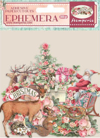 Stamperia Pink Christmas Adhesive Ephemera