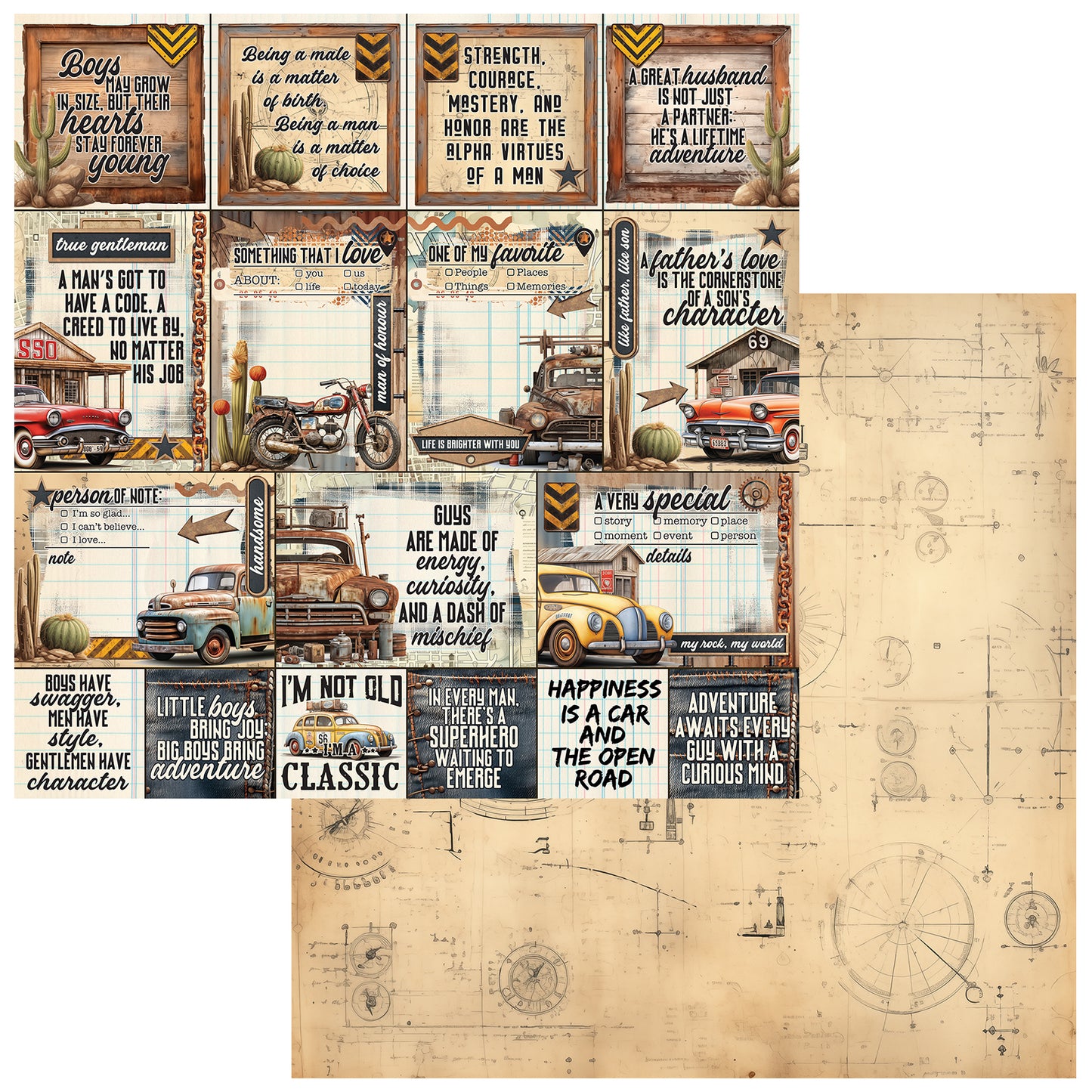 49 & Market Rust and Revs 12x12 Collection Pack