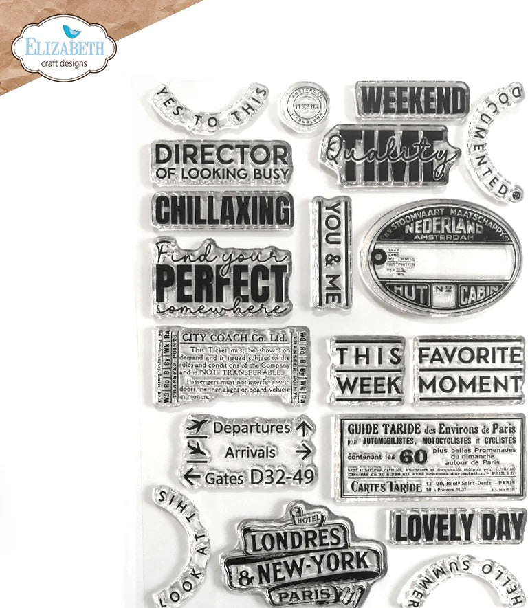 Elizabeth Craft Designs Travels 2 Stamp Set