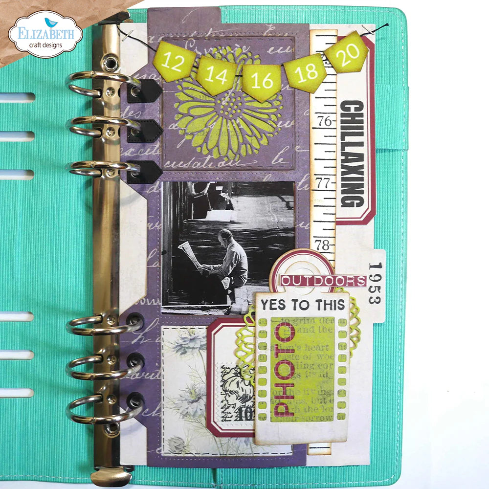 Elizabeth Craft Designs Frame Page with Gerberas Metal Die Set