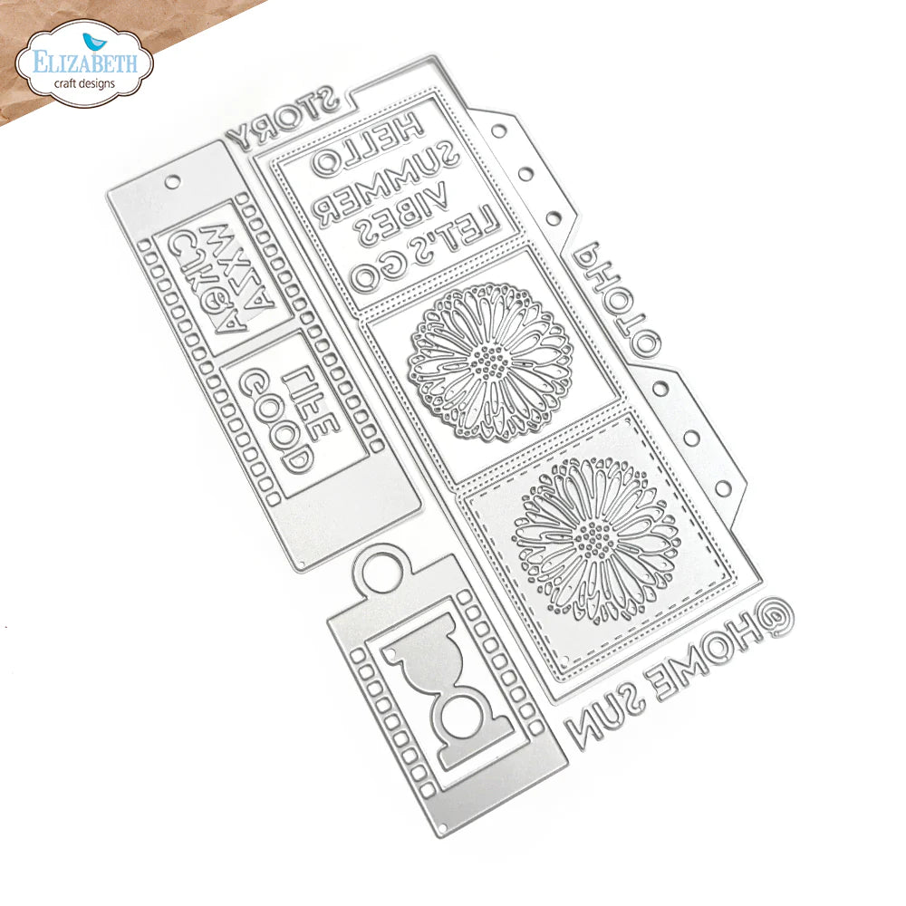 Elizabeth Craft Designs Frame Page with Gerberas Metal Die Set