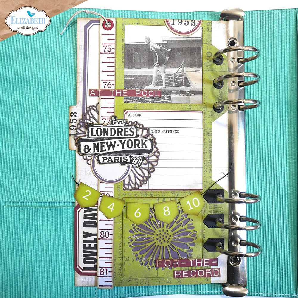 Elizabeth Craft Designs Frame Page with Gerberas Metal Die Set