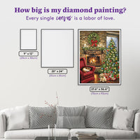 Diamond Art Club SQUARES Fireside Christmas