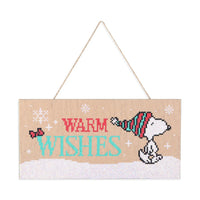 Diamond Art Club SQUARES Hanging Sign - Warm Wishes Snoopy