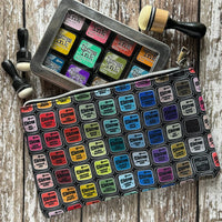 Tim Holtz Distress Ink Zipper Bag (6” x 10”)