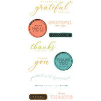 Sizzix Framelit Die Set w/Stamps - Thankful Sentiments by 49 & Market