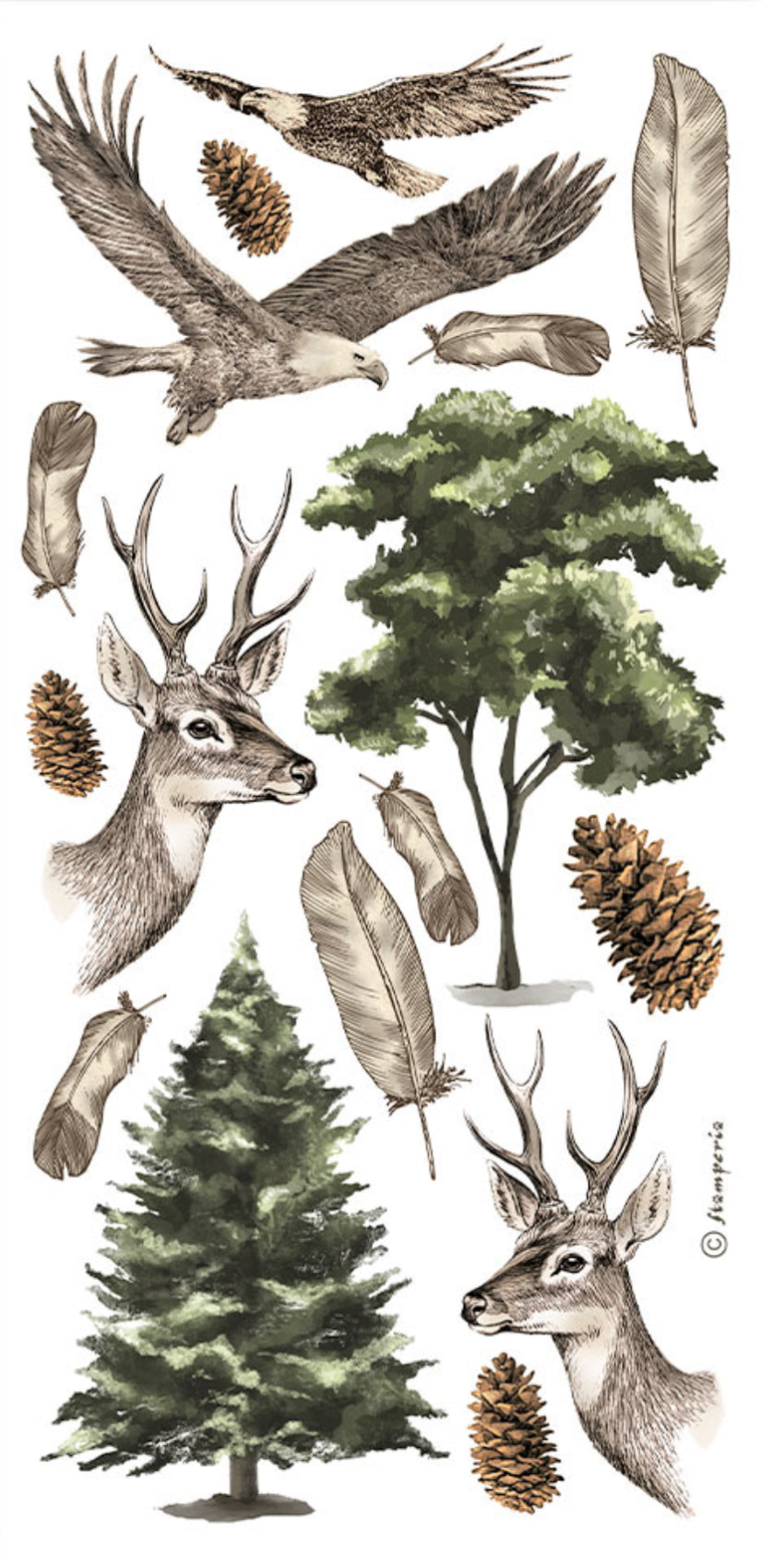 Stamperia Forest Paper Cut-Outs (4 Sheets)