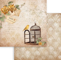 Stamperia Romantic Collection - Golden Harmony 8” x 8” Paper Pad