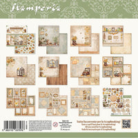 Stamperia Romantic Collection - Golden Harmony 8” x 8” Paper Pad