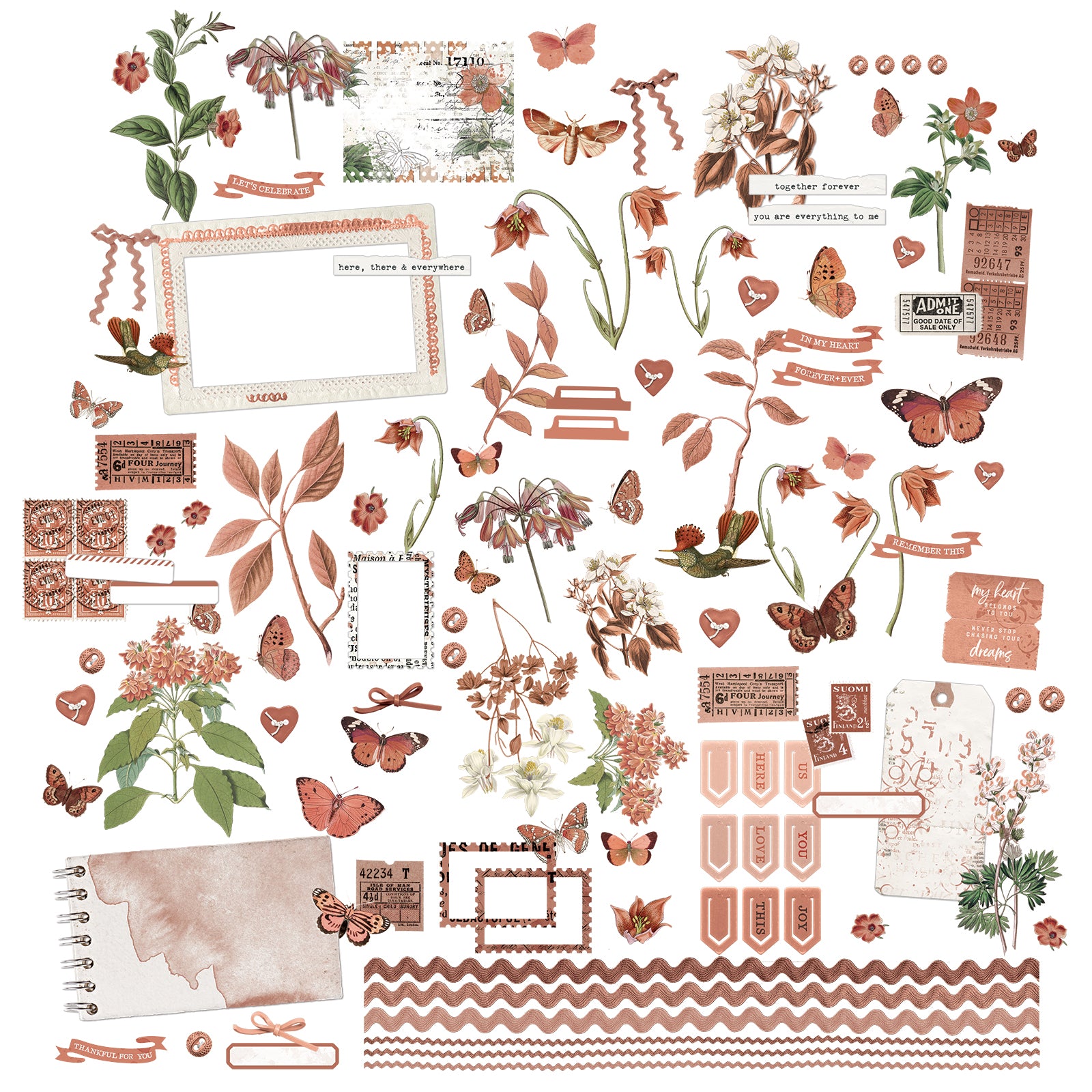 49 & Market Color Swatch Terracotta Laser Cut Elements