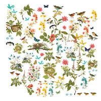 49 & Market Birdsong Wildflowers Laser Cut Elements