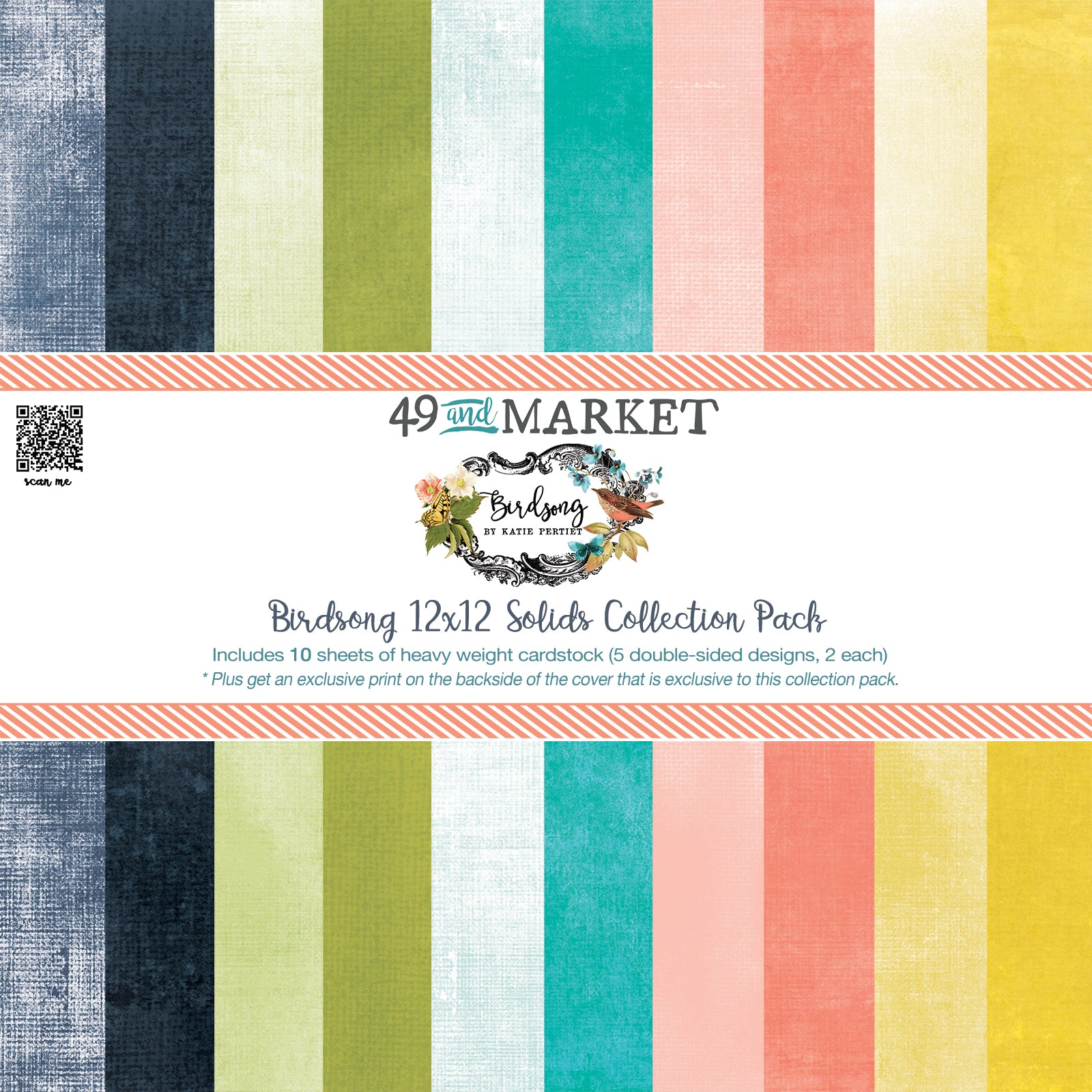 49 & Market Birdsong 12x12 Solids Collection Pack