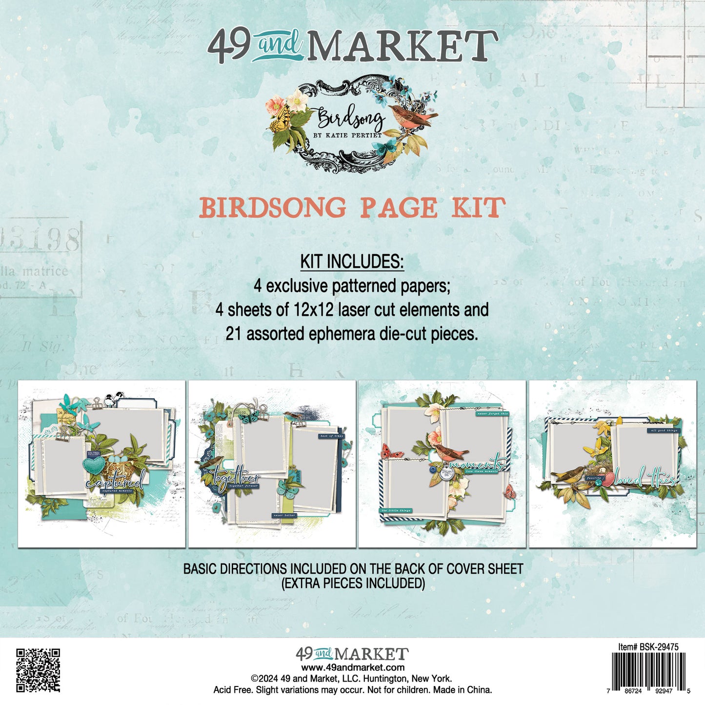 49 & Market Birdsong Page Kit