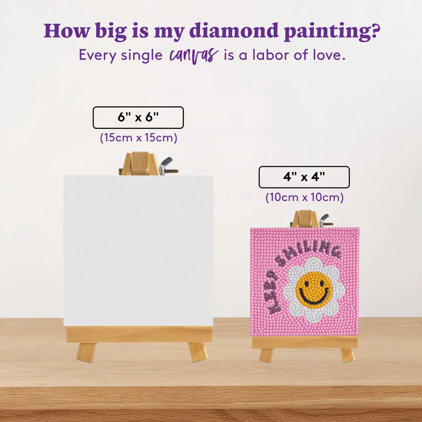 Diamond Art Club Mini Easels - Keep Smiling