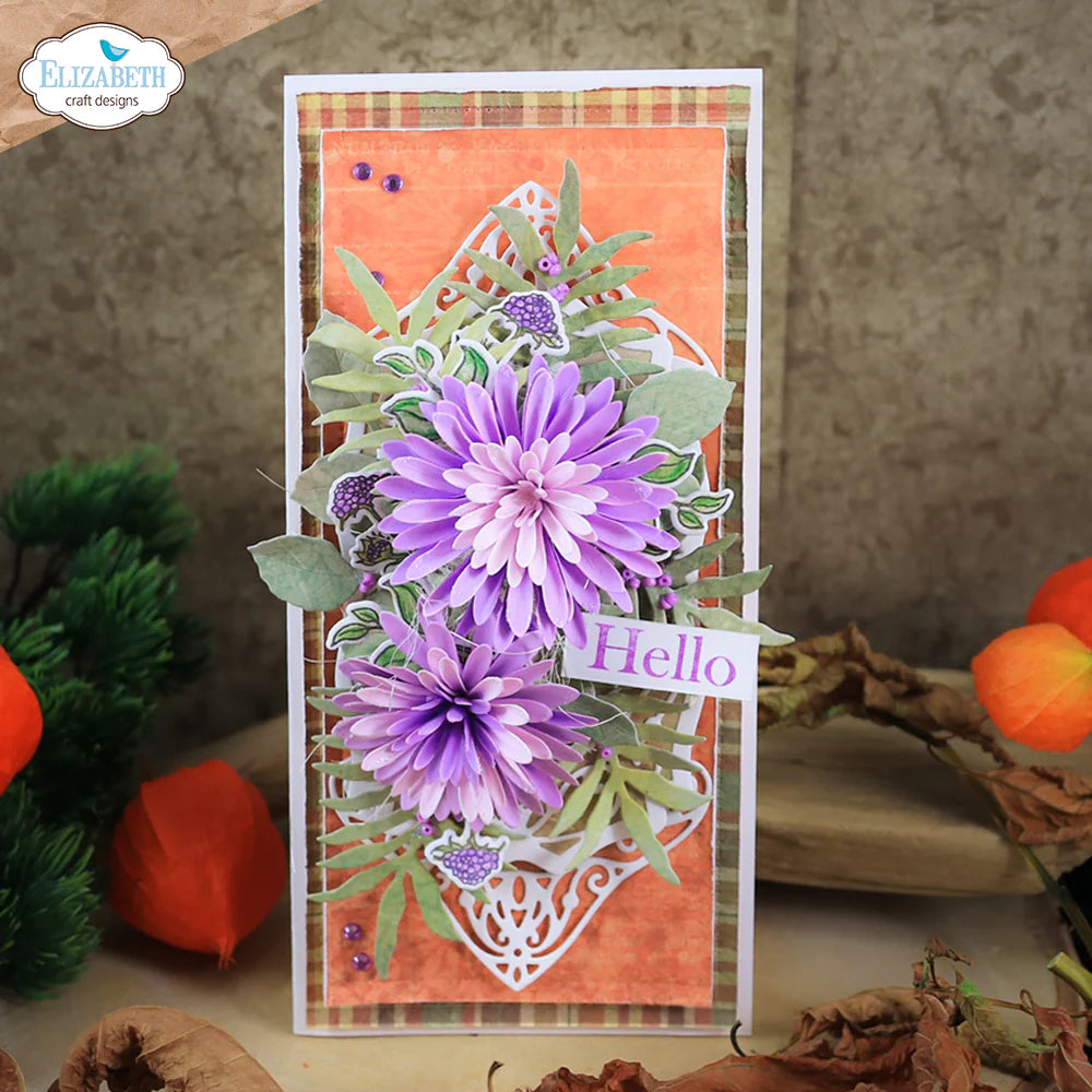 Elizabeth Craft Designs Autumn Fancy Corners Metal Die Set