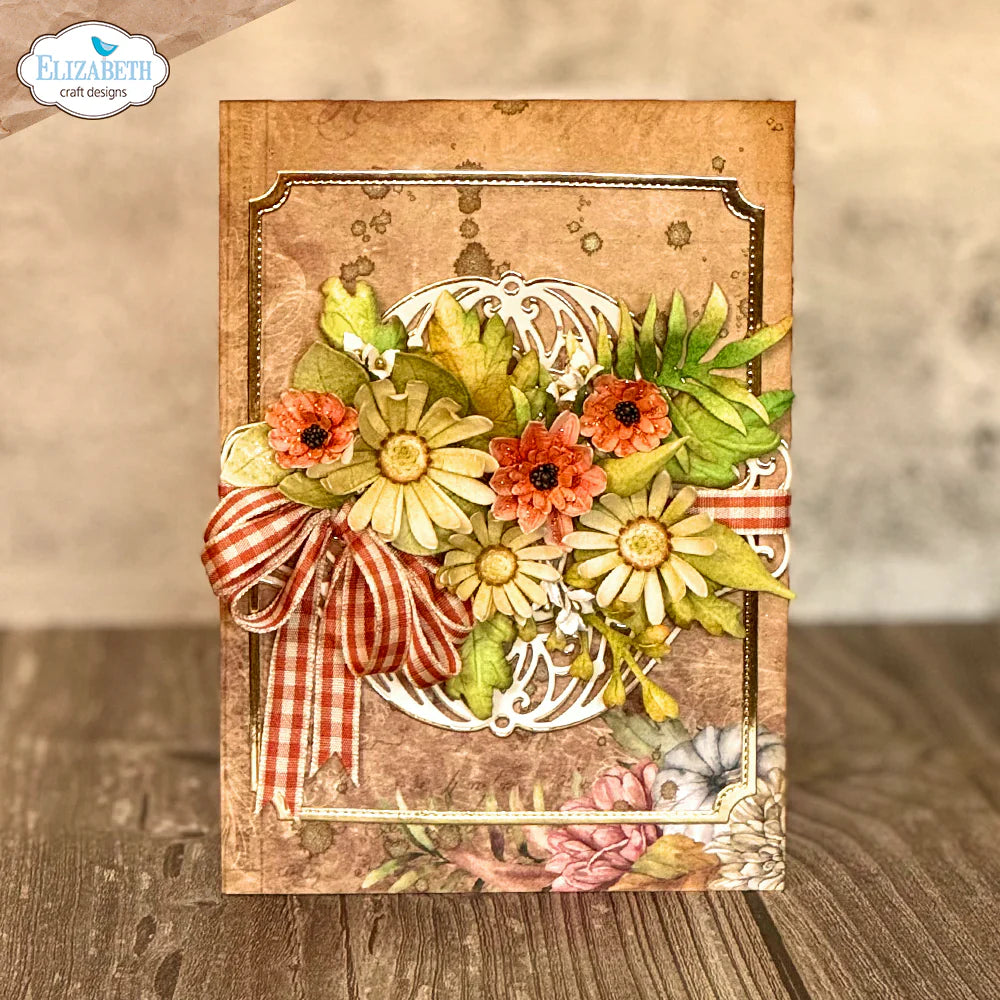 Elizabeth Craft Designs Autumn Fancy Corners Metal Die Set