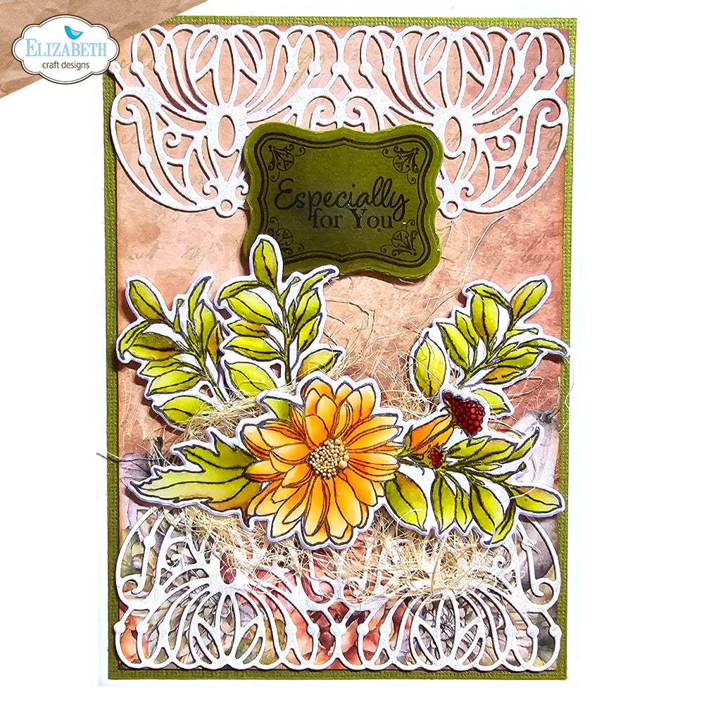 Elizabeth Craft Designs Autumn Fancy Borders Metal Die Set