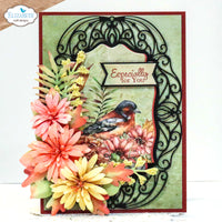 Elizabeth Craft Designs Autumn Fancy Frame Metal Die Set