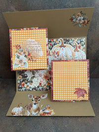 Graphic 45 Autumn Greetings - Floating Gatefold Card Set 2024 Kit 6