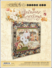 Graphic 45 Autumn Greetings - Trifold Waterfall Folio Album 2024 Kit 6