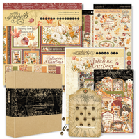 Graphic 45 Autumn Greetings - Trifold Waterfall Folio Album 2024 Kit 6