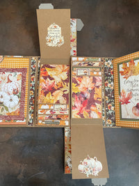 Graphic 45 Autumn Greetings - Trifold Waterfall Folio Album 2024 Kit 6