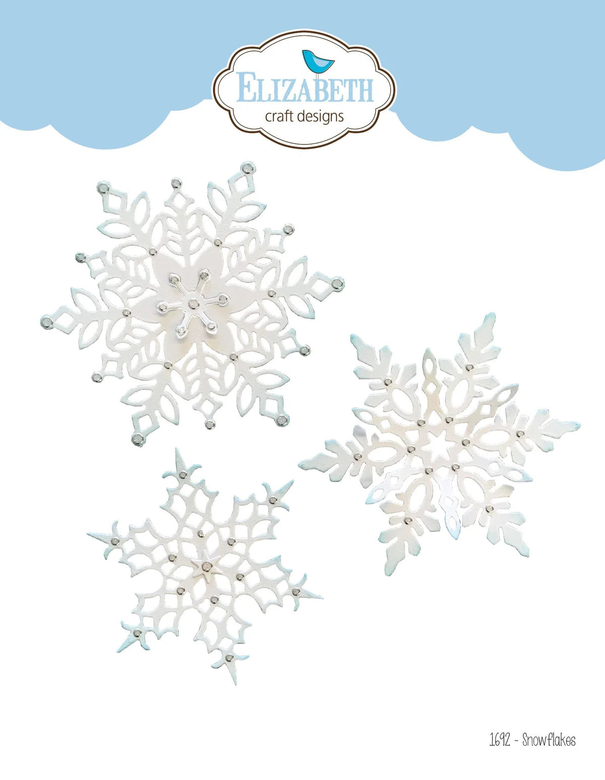 Elizabeth Craft Designs Snowflakes Metal Die Set