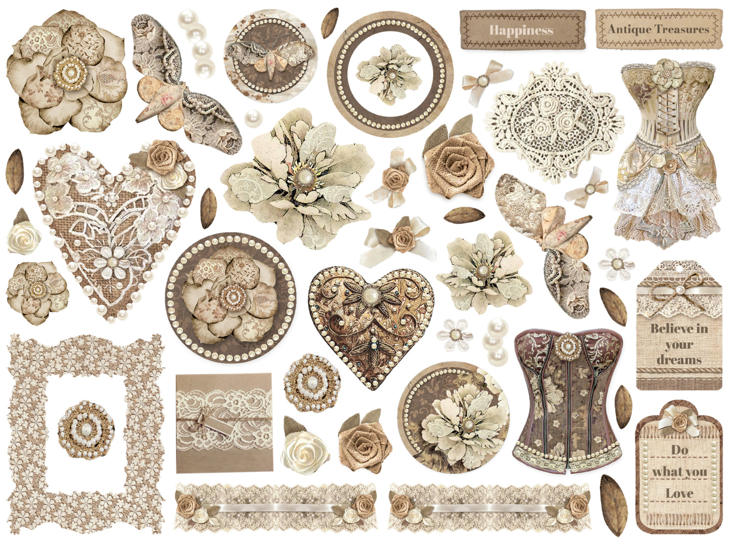 Stamperia Old Lace Die Cuts