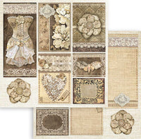 Stamperia Old Lace 12” x 12” Paper Pad